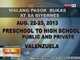BT: Klase sa preschool hanggang high school sa Valenzuela, suspendido hanggang Biyernes