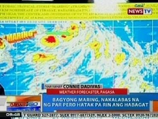 NTG: Bagyong Maring, nakalabas na ng PAR pero hatak pa rin ang Habagat