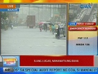 UB: Ilang lugar sa Bulacan, nananatiling baha