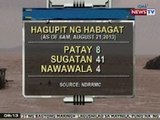 NTG: Bilang ng patay sa paghagupit ng Habagat at ni Maring, umabot na sa 8