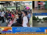 NTG: Mga inilikas na residente ng Laguna, pansamantalang nananatili sa covered court