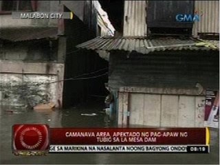 24 Oras: Camanava area, apektado ng pag-apaw ng tubig sa La Mesa Dam