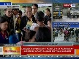 BT: PNoy, pinangunahan ang pamimigay ng relief goods sa mga biktima ng baha sa Laguna