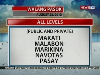 NTG: Class suspension (Aug 23, 2013)