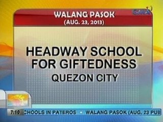 UB: Class suspension as of 7:09 a.m. (Aug 8, 2013)