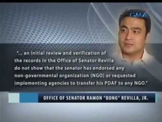 Revilla, kinumpirmang sa kanya ang mga pirma sa mga dokumento kaugnay sa mga NGO