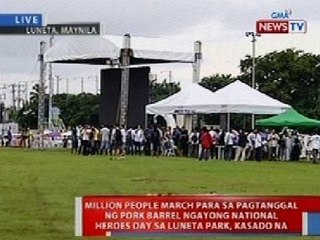NTVL: 'Million People March' para sa pagtanggal ng pork barrel, kasado na