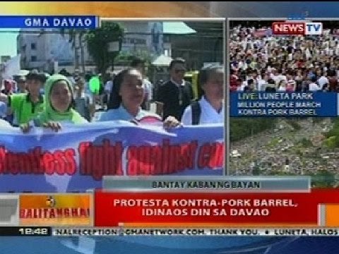 BT: Protesta vs-pork barrel, idinaos din sa Davao