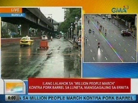 UB: Ilang lalahok sa 'Million People March' vs pork barrel, manggagaling sa Ermita