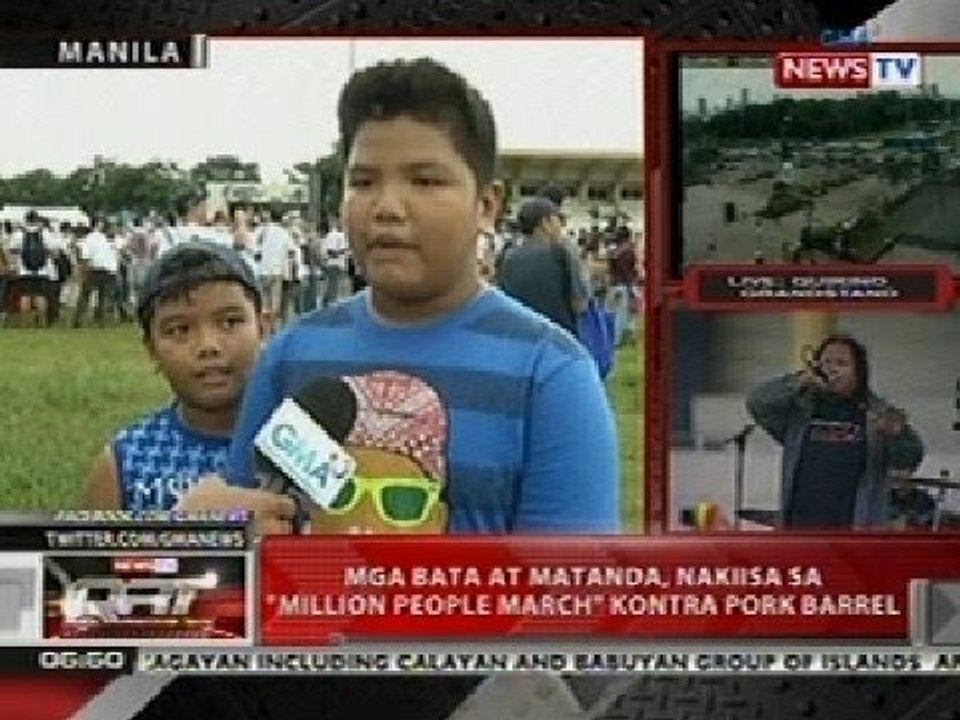 QRT: Mga bata, matanda, at may kapansanan, nakiisa sa 'Million People March' sa Luneta