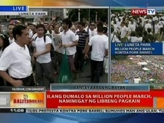 BT: Ilang dumalo sa Million People March, namimigay ng libreng pagkain