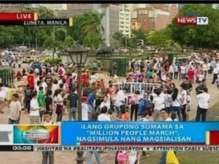 BP: Ilang grupong sumama sa 'Million People March' sa Luneta, nagsimula nang magsialisan