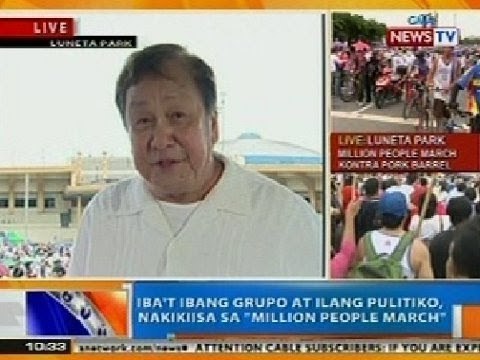 NTG: Iba't ibang grupo at ilang pulitiko, nakikiisa sa 'Million People March'