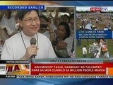BT: Archbishop Tagle, nagbigay ng talumpatu para sa mga dumalo sa Million People March