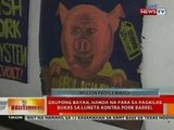 BT; Grupong Bayan, handa na para sa pagkilos bukas sa Luneta vs pork barrel