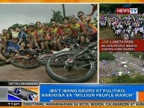 NTG: Iba't ibang grupo at pulitko, nakikiisa sa 'Million People March' vs pork barrel