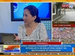 NTG: Hindi tamang paggamit ng kaban ng bayan, kitang-kita sa agwat ng mayayaman at mahihirap