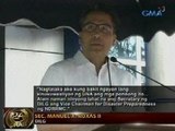 24Oras: DILG Sec. Mar Roxas, umalma sa pasaring ng UNA tungkol sa pork barrel