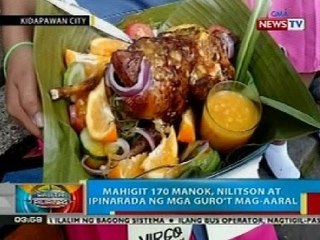 BP: Mahigit 170 manok, nilitson at ipinarada sa Kidapawan City