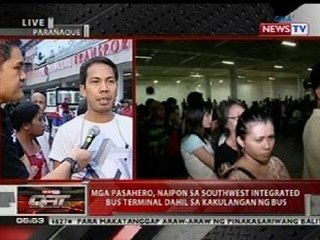 QRT: Mga pasahero, naipon sa Southwest Integrated Bus Terminal dahil sa kakulangan ng bus