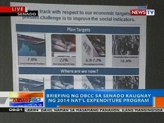 NTG: Briefing ng DBCC sa Senado kaugnay ng 2014 Nat'l Expenditure Program