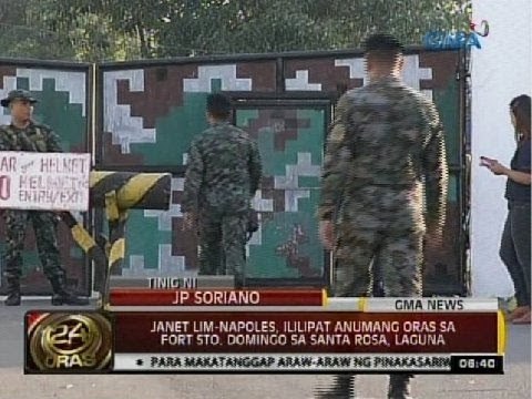 24 Oras: Paglilipat kay Janet Lim-Napoles sa Fort Sto. Domingo, inaabangan