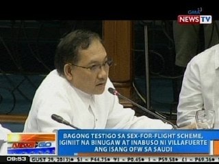 NTG: Bagong testigo sa sex-for-flight, iginiit na binugaw at inabuso ni Villafuerte ang isang OFW