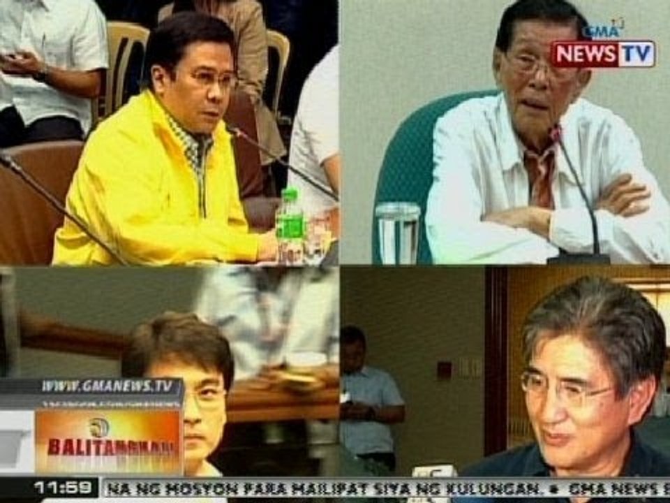 BT: Enrile, Estrada, Revilla at Honasan, hindi sumipot sa pagdinig ng Senado sa pork barrel scam