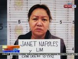 NTG: PNP, 'di pumayag na agad ilipat sa Makati City Jail si Napoles dahil sa kanyang seguridad