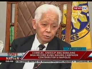 Скачать видео: SONA: Comelec, sinisilip ang kanilang mga record kung naging campaign contributor si Napoles