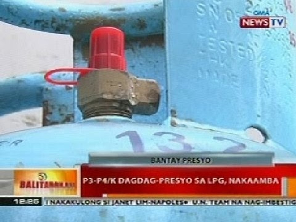 BT: P3-P4/K dagdag-presyo sa LPG, nakaamba