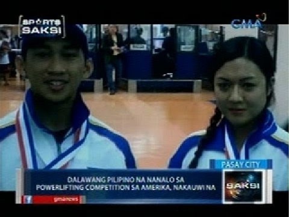 Saksi: Dalawang pilipino na nanalo sa powerlifting competition sa Amerika, nakauwi na