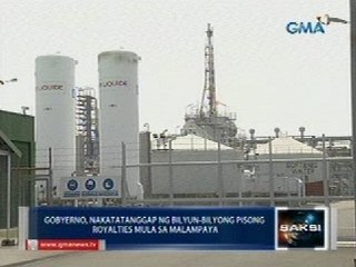 Saksi: Gobyerno, nakatatanggap ng bilyun-bilyong pisong royalties mula sa Malampaya