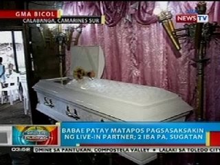 BP: Babae sa CamSur, patay matapos pagsasaksakin ng live-in partner; 2 iba pa, sugatan