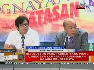 BT: Resolusyon para i-abolish ang PDAF, umiikot sa Kamara para pirmahan ng mga Kongresista
