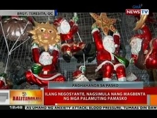 BT: Ilang negosyante, nagsimula nang magbenta ng mga palamuting pamasko