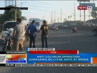 NTG: Anti-colorum operation, isinagawa ng LTFRB, DOTC at MMDA