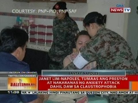 BT: Janet Napoles, tumaas ang presyon at nakaranas ng anxiety attack dahil sa claustrophobia