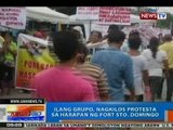 NTG: Ilang grupo, nagkilos-protesta sa harapan ng Fort Sto. Domingo sa Laguna