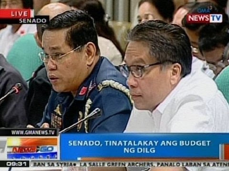 NTG: Senado, tinatalakay ang budget ng DILG