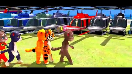 Talking Tom Nursery Rhymes HELICOPTER SMASH PARTY & Hulk Colors! Children Songs