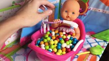 Nenuco Baby Doll Bathtime Gumball Bath Surprise Toys Newborn Babies Bath Time Baby Toy