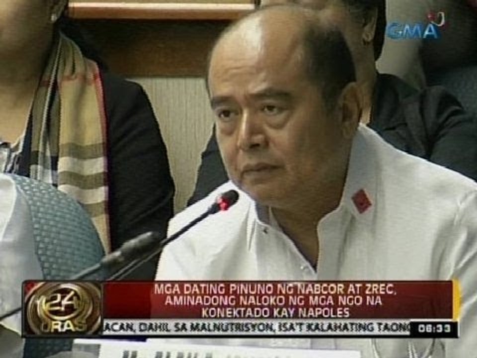 Mga dating pinuno ng Nabcor at ZREC, aminadong naloko ng mga NGO na konektado kay Napoles
