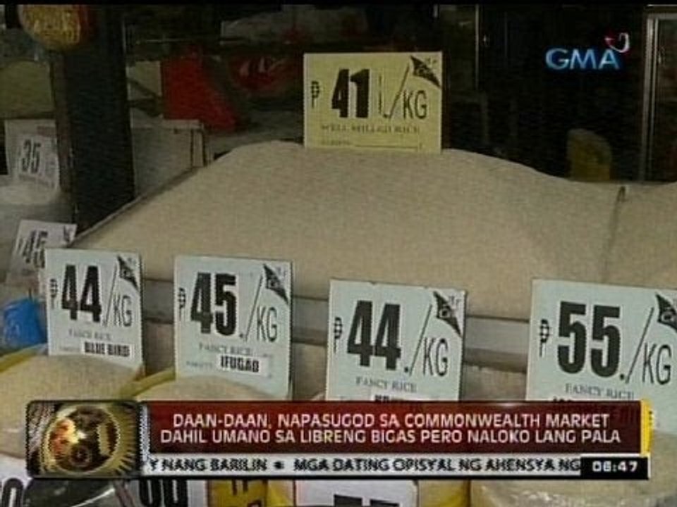 Daan-daan, napasugod sa Commonwealth Market dahil umano sa libreng bigas pero naloko lang pala