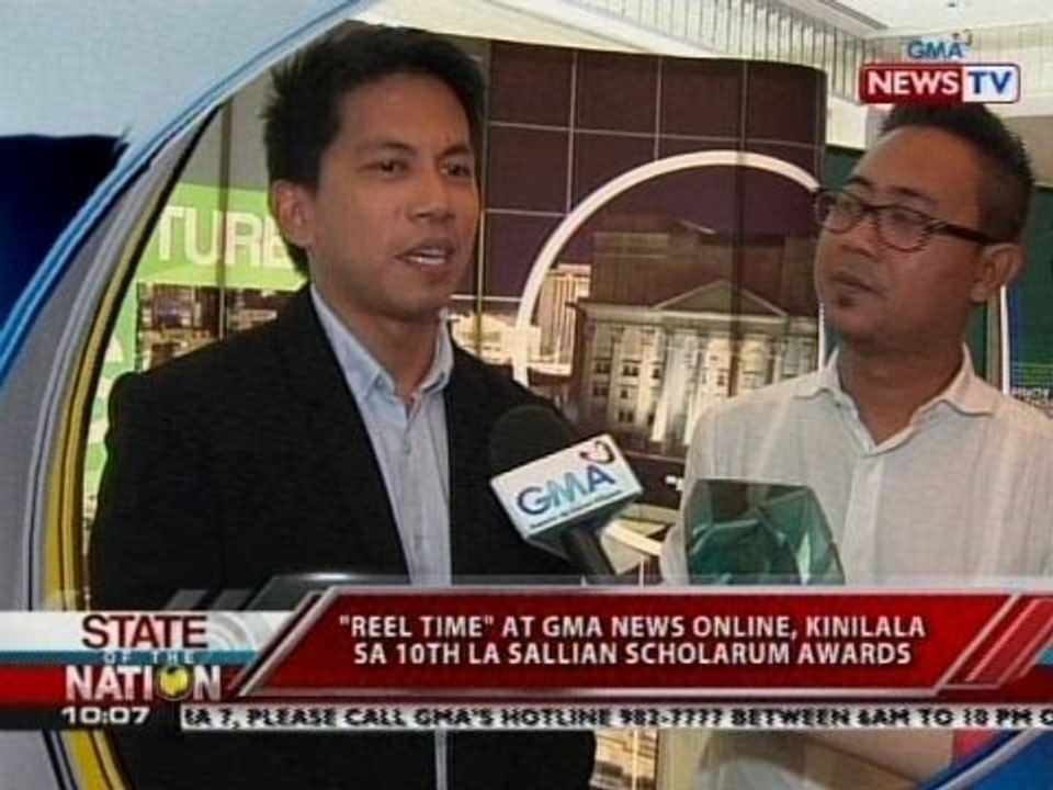 SONA: "Reel Time" at GMA News Online, kinilala sa 10th La Sallian Scholarum Awards