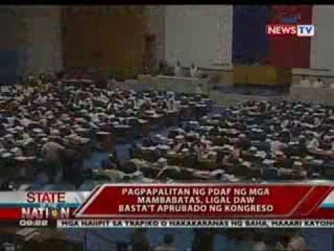 SONA: Pagpapalitan ng PDAF ng mga mambabatas, ligal daw basta't aprubado ng Kongreso
