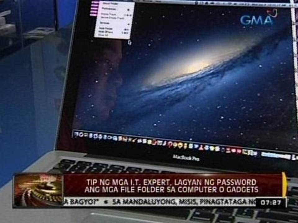 24 Oras: Tip ng mga I.T. Expert, lagyan ng password ang mga file folder sa computer o gadgets