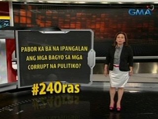 #24Oras: Pabor ka ba na ipangalan ang mga bagyo sa mga corrupt na pulitiko?