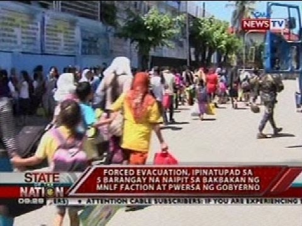 SONA: Bilang ng mga residenteng lumikas dahil sa patuloy na bakbakan sa Zamboanga City