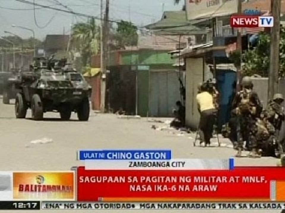 BT: Sagupaan sa pagitan ng militar at MNLF, nasa ika-6 na araw na